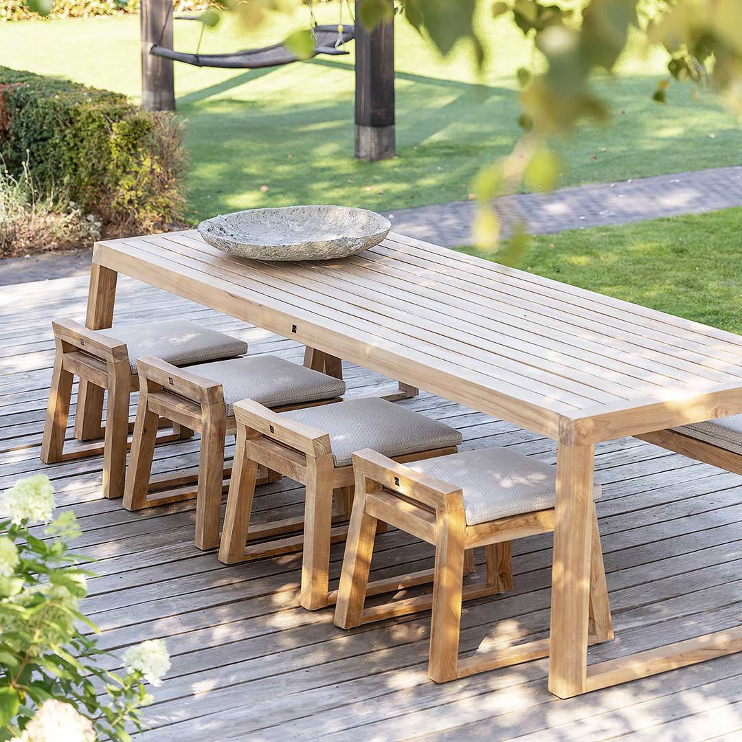 luxe houten tuintafel 300 cm