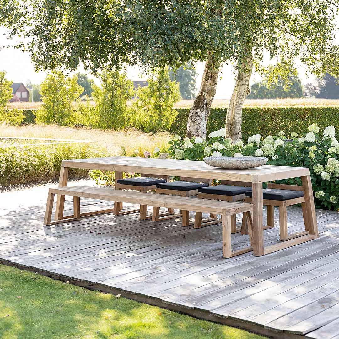 luxe tuinset 8 personen teak