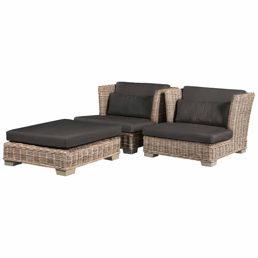 Tuin loungeset rotan EVI