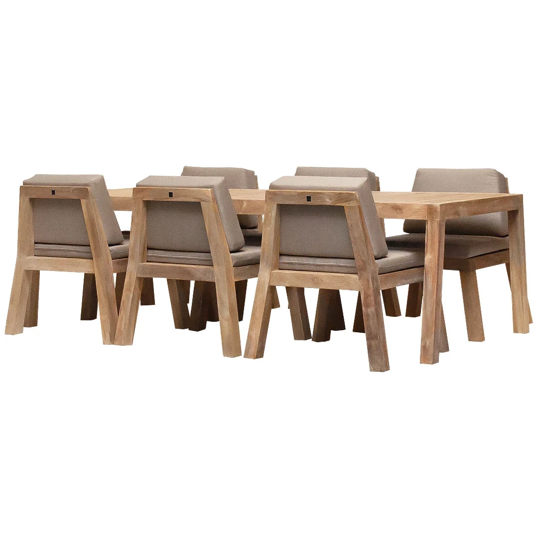 eettafel set buiten 6 personen