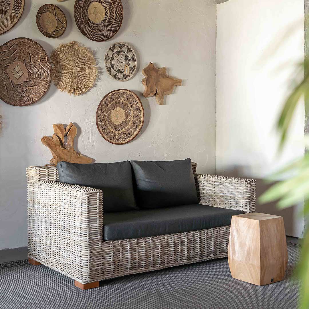 rotan loungebank 2 personen