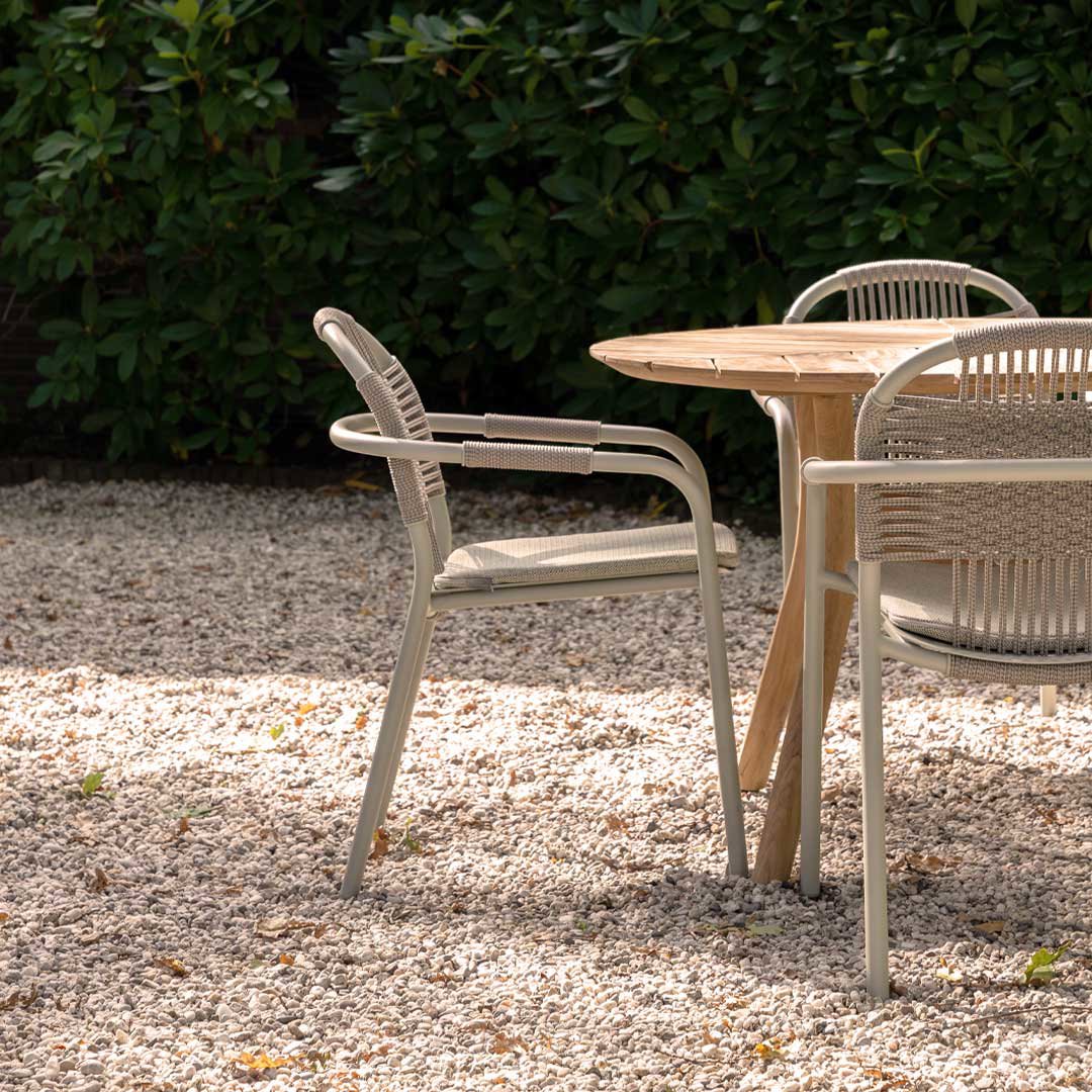 ronde tuinset teak