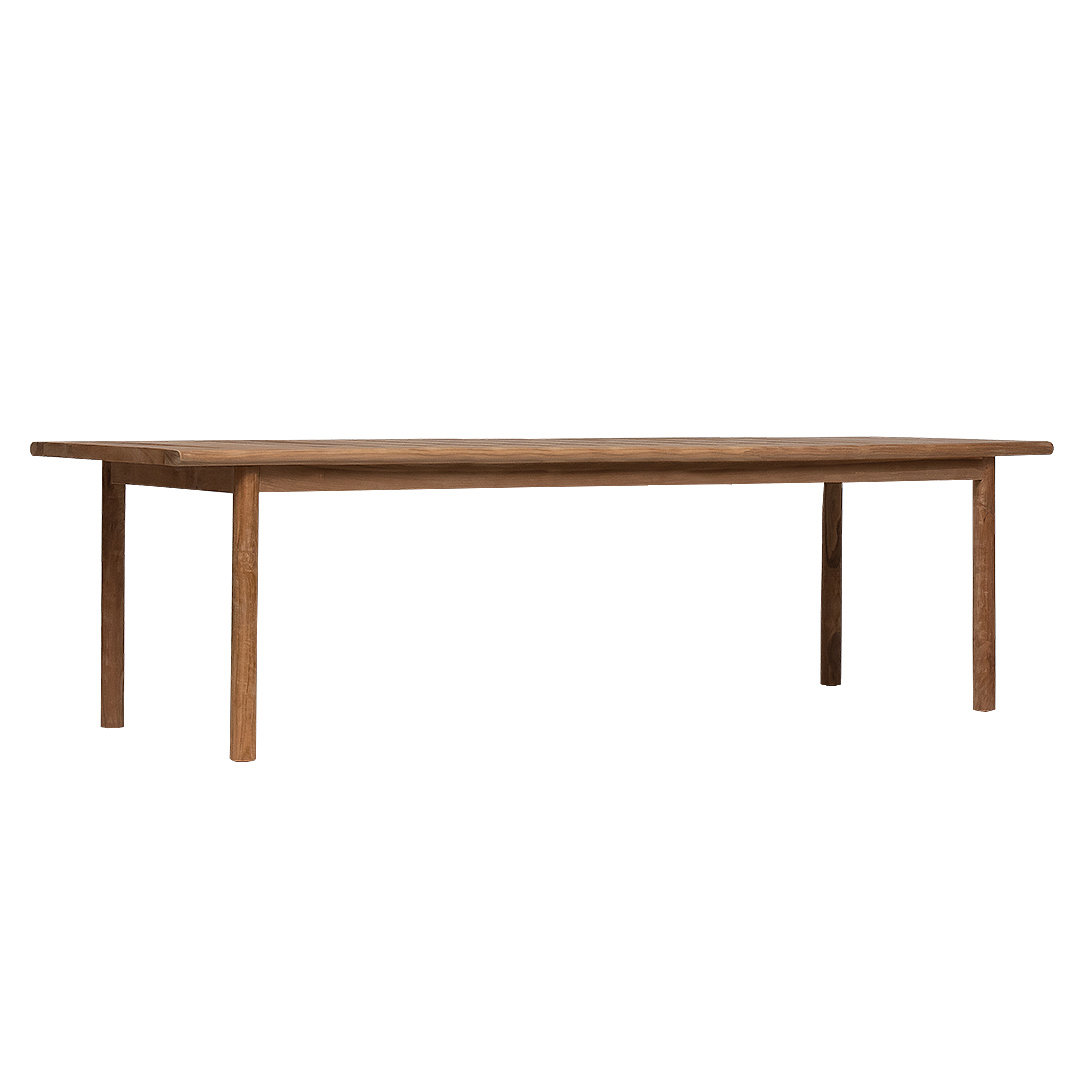 smalle tuintafel hout 280cm