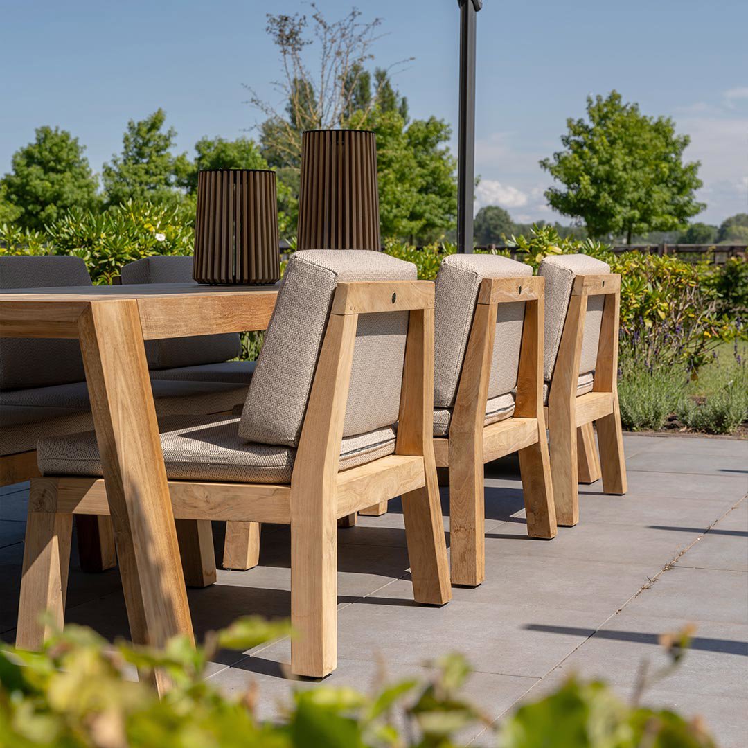 luxe tuintafel met stoelen 6 personen