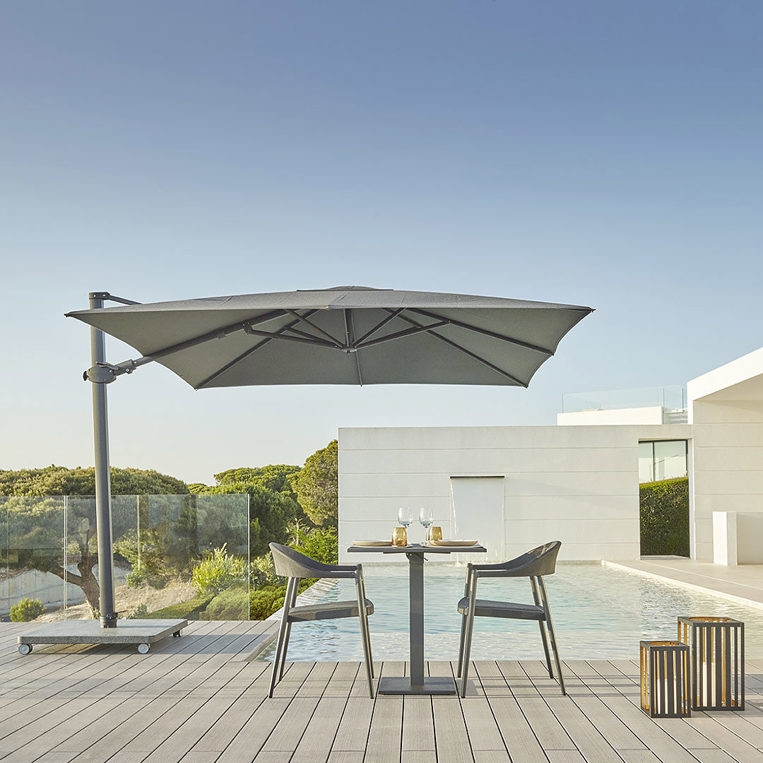 grijze design parasol jardinico